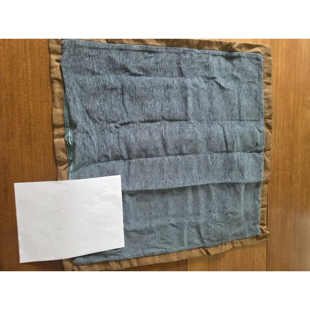 Croscill Zarina Euro Sham Brown Flecked Teal Blue Gold‎ Embroidered Rich Luxury